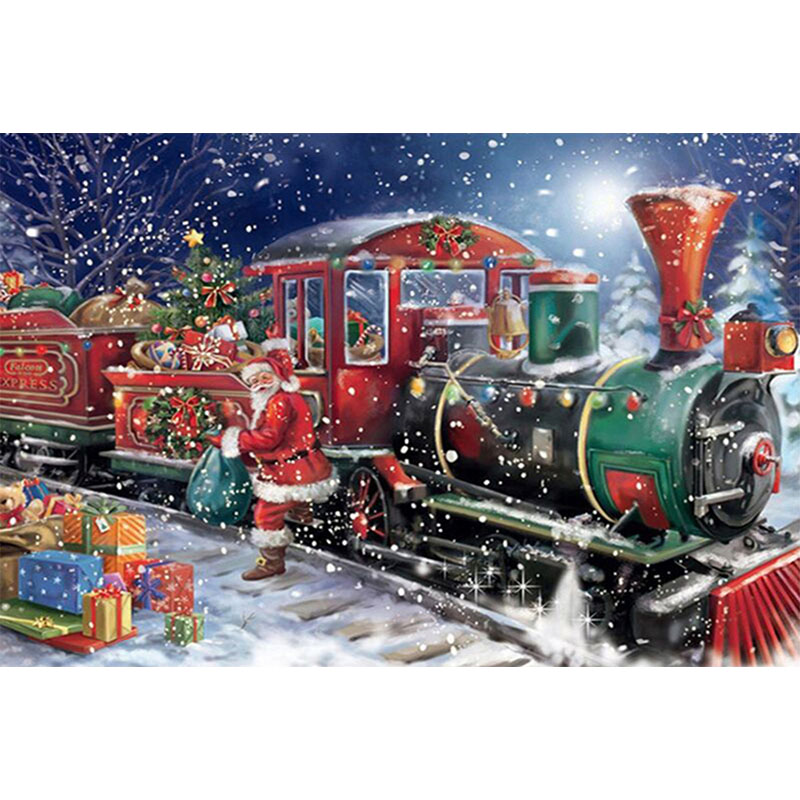 Train of Gifts and Santa