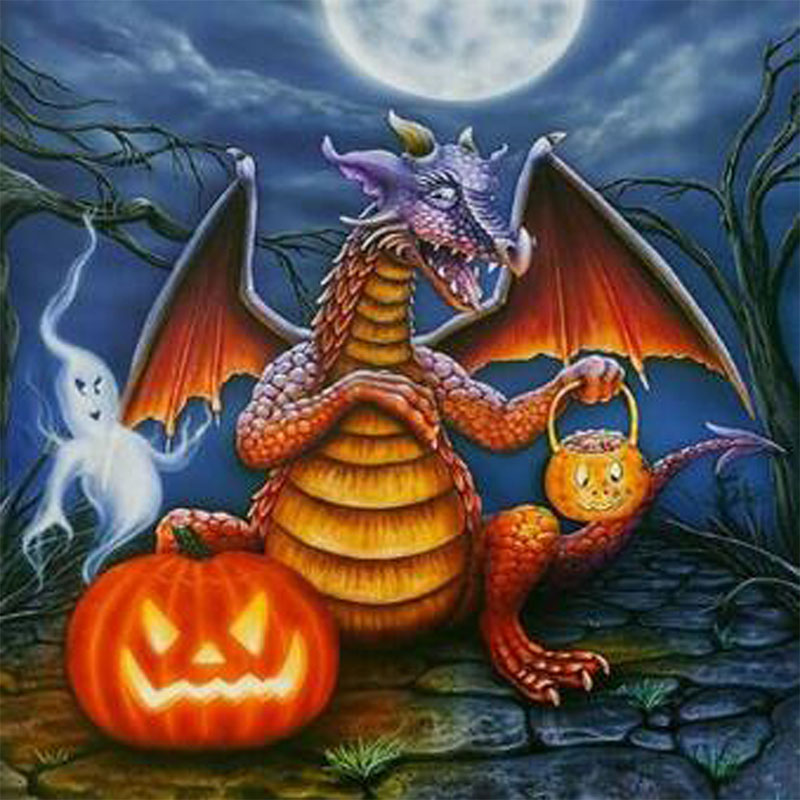 Dragon And Pumpkin