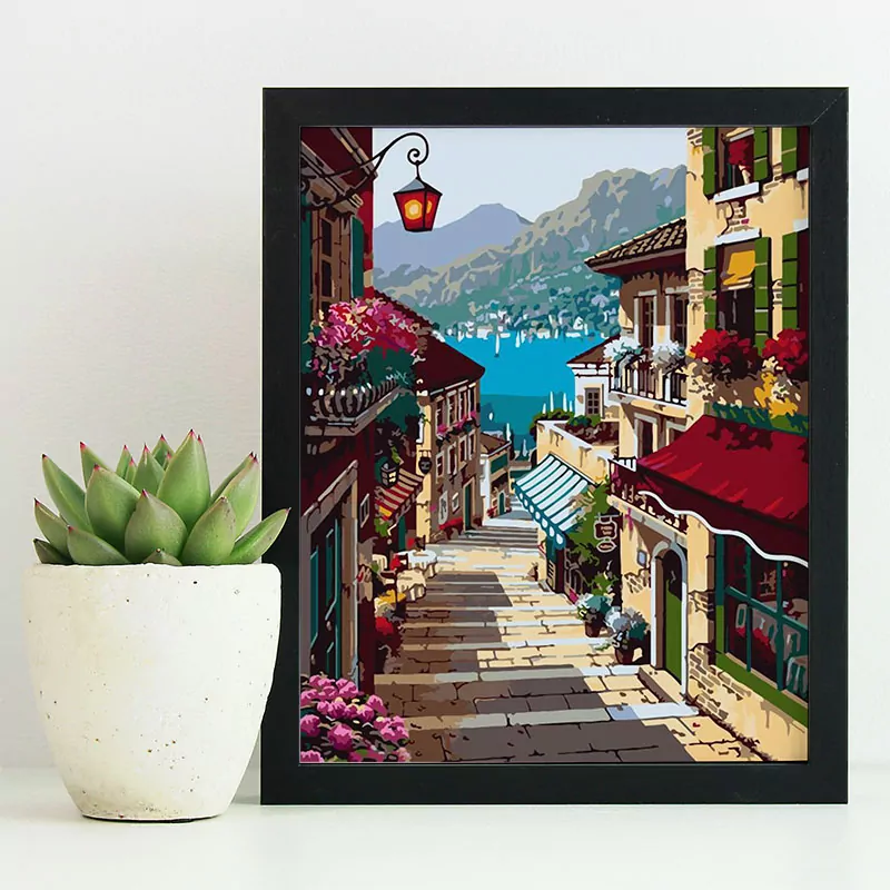 Amazing City Near the Lake