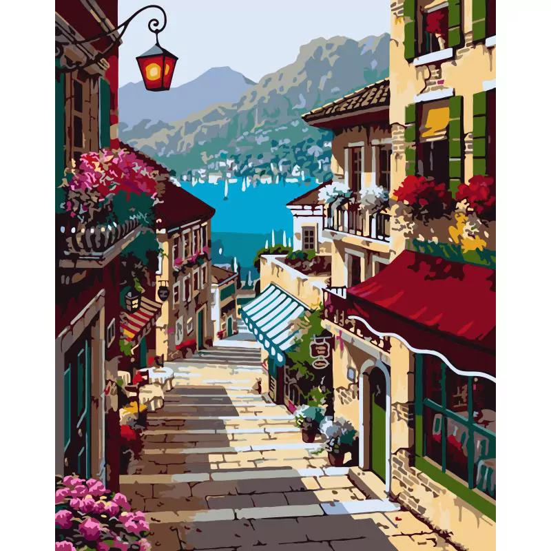 Amazing City Near the Lake