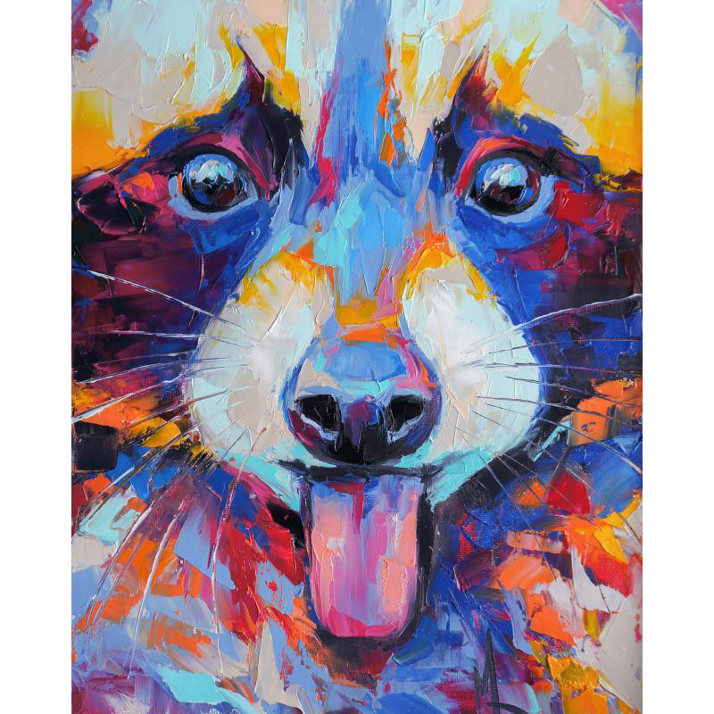 The Funny and Colorful Dog
