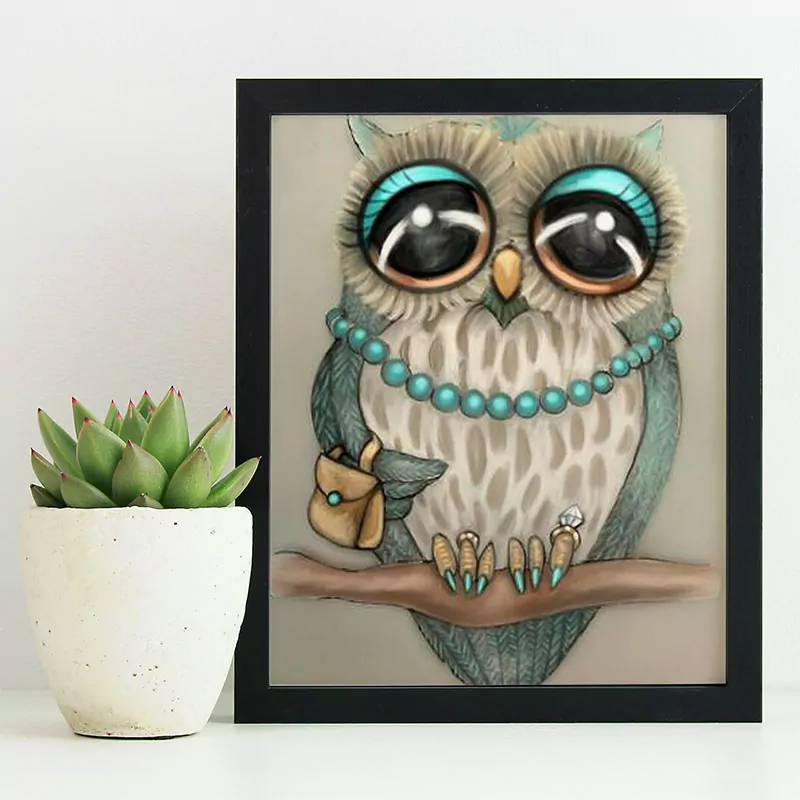 Amazing Owl Abstract Art