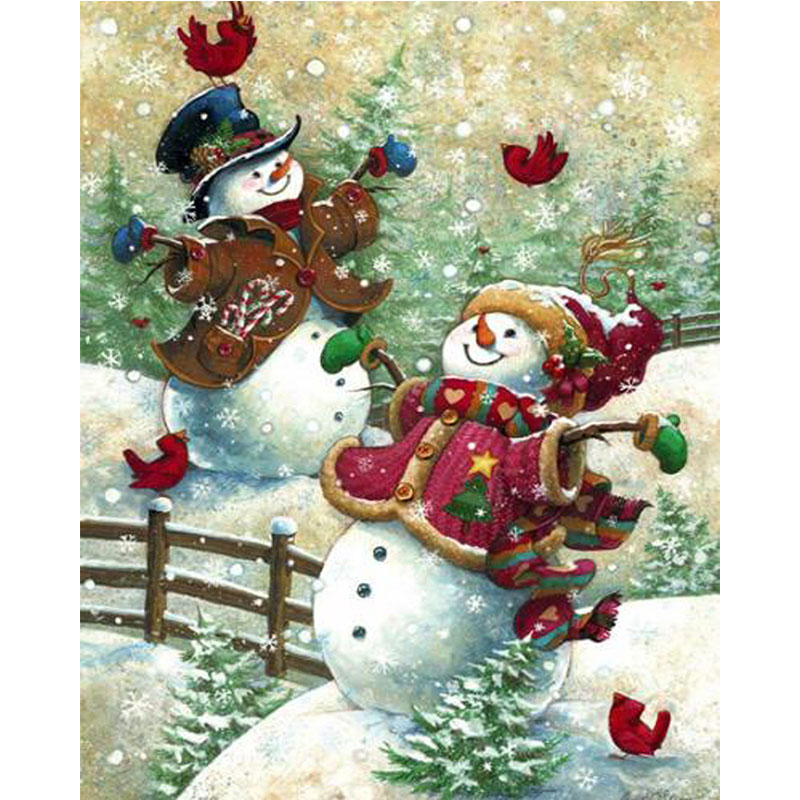 Happy Snowman Playing