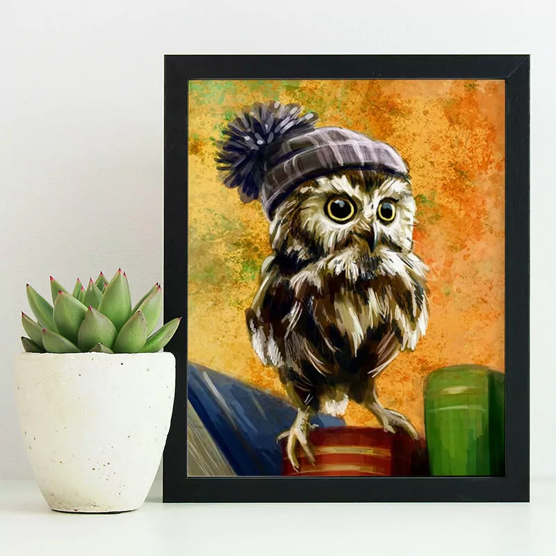 Owl with his Cap