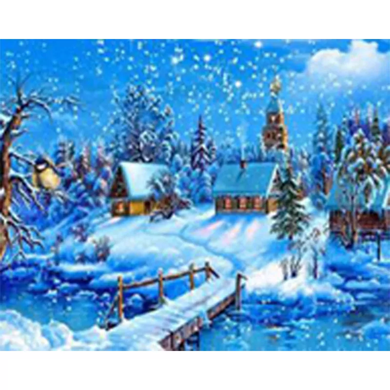 House And Snow Fall