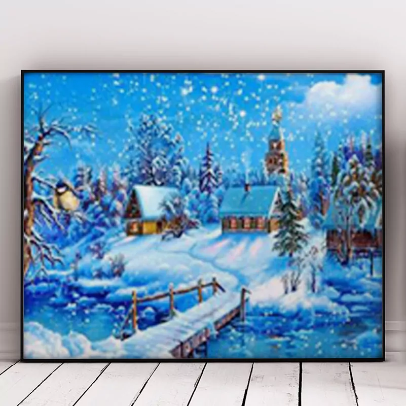 House And Snow Fall