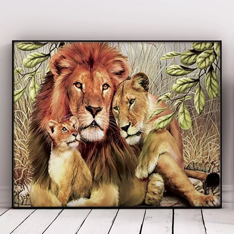 Lion And Cubs