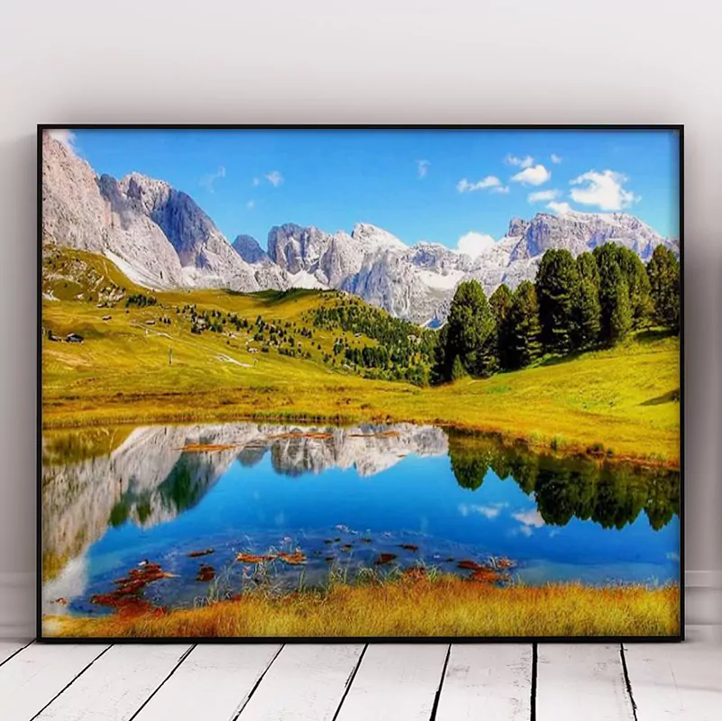 Mountain And Green Forest