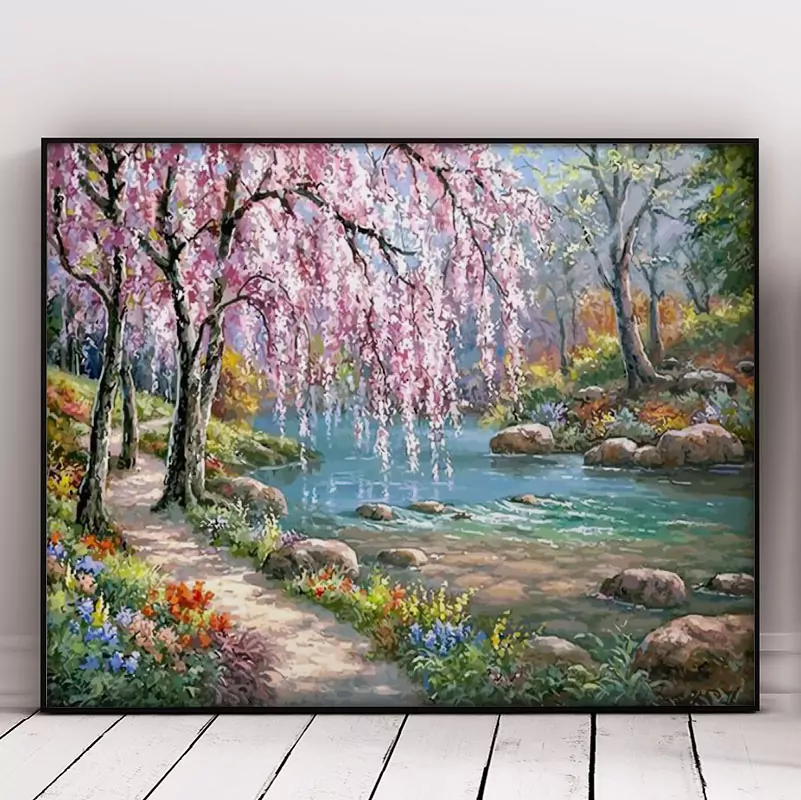 Landscape Cherry Blossom Tree