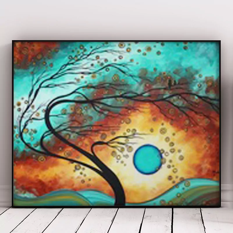 Abstract tree in the Moonlight