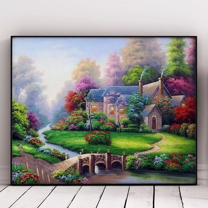 Beautiful House and Green Garden