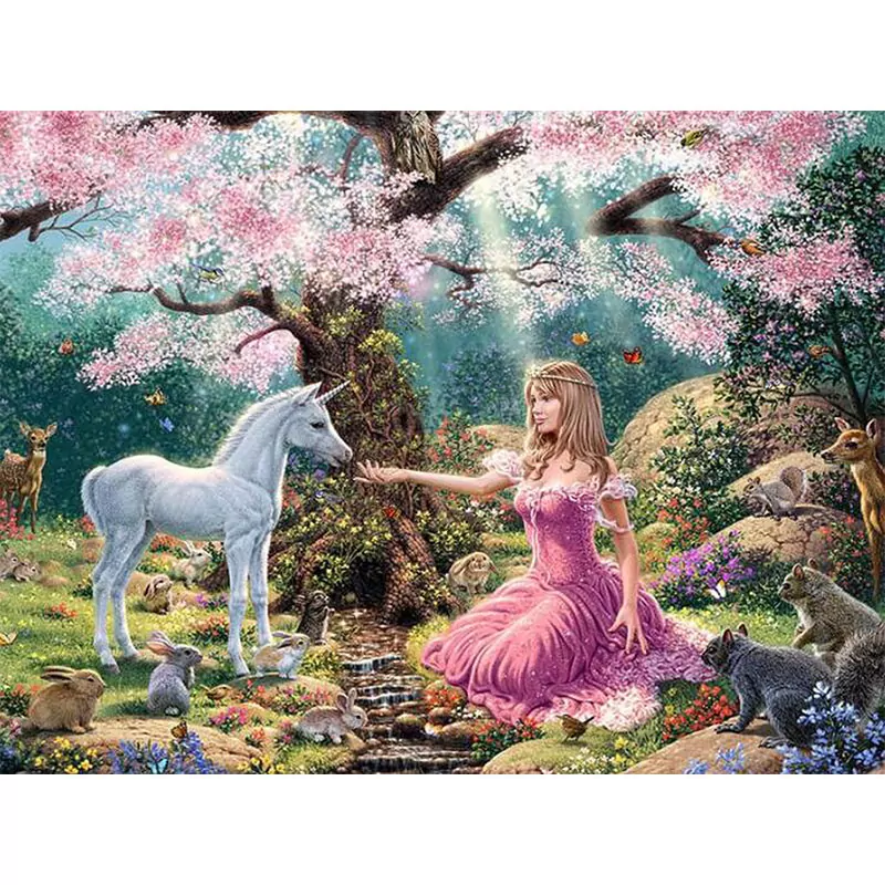 Girl And Baby Unicorn