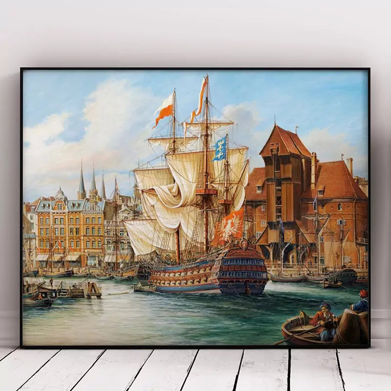 Boat Near City
