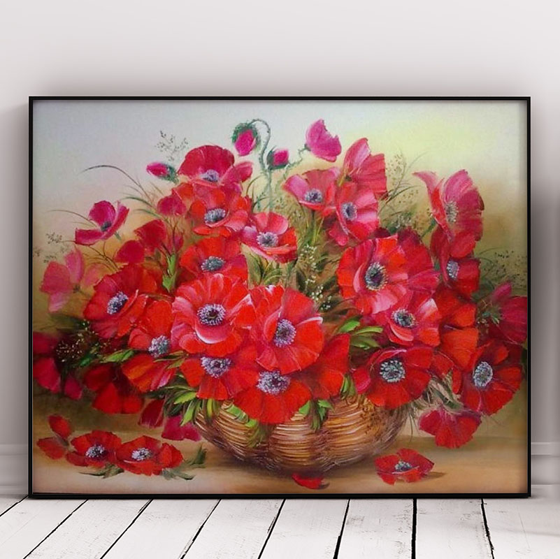 Red Flowers in THe Vase