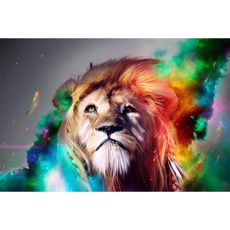 Lion with Colors