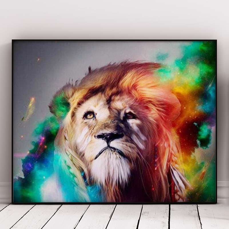 Lion with Colors