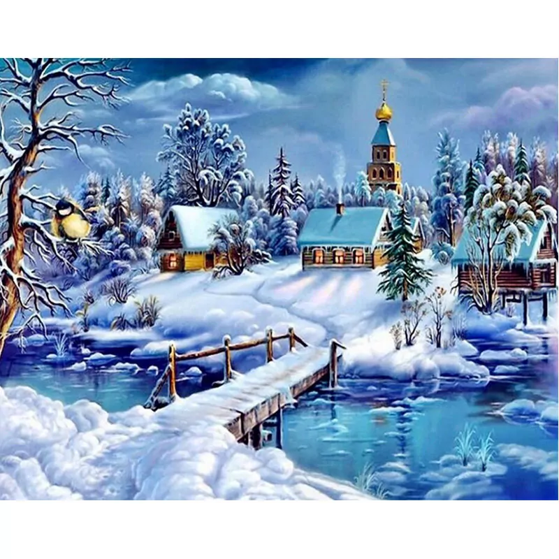 Frozen House and the River