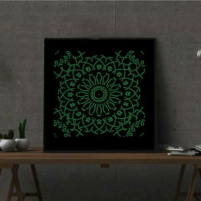 Mandala Kunst - Gloed in de Nacht - Afbeelding 4