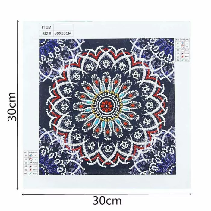Mandala Kunst - Gloed in de Nacht - Afbeelding 3