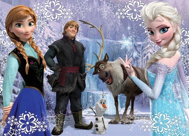 Anna and Queen Elsa with Friends