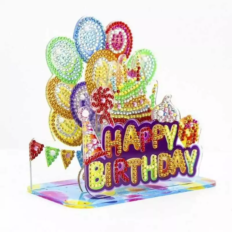 Happy Birthday - 3D Diamond Painting