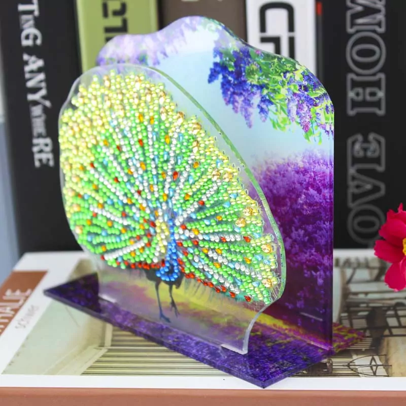 Dansende Pauw - 3D Diamantschildering
