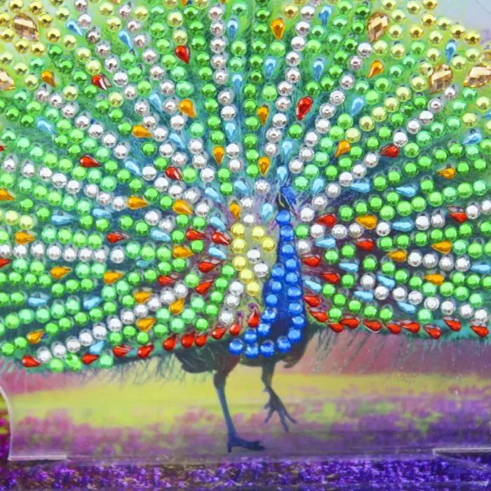 Dansende Pauw - 3D Diamantschildering - Afbeelding 3