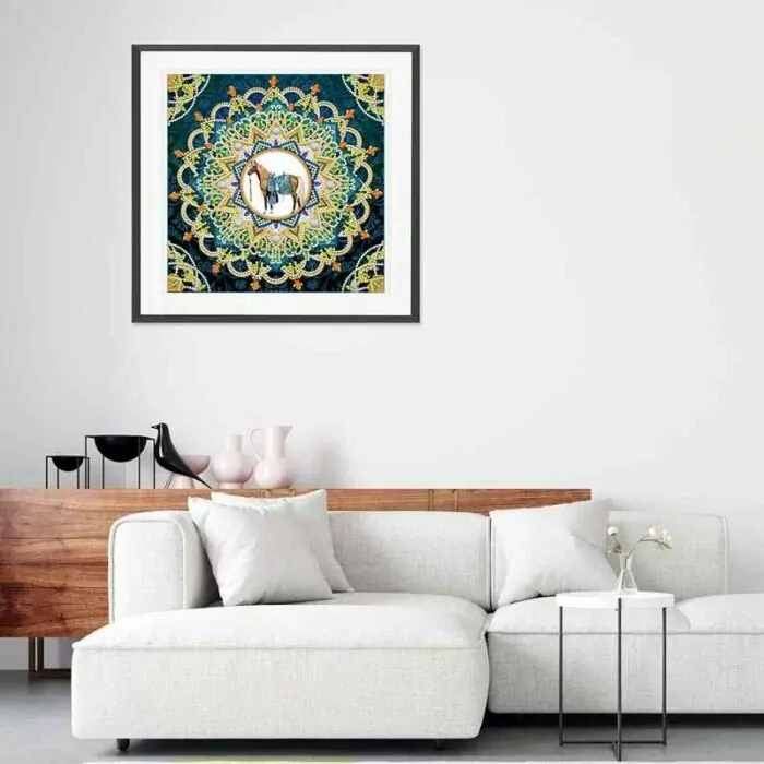 Verbazingwekkende Mandala kunst met paard - Afbeelding 5