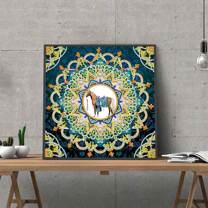 Amazing Mandala art with horse