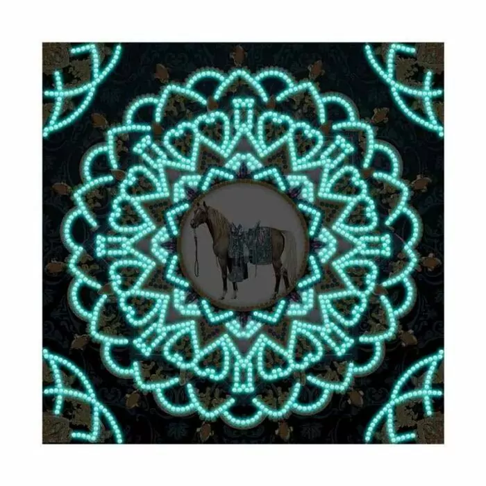 Verbazingwekkende Mandala kunst met paard - Afbeelding 3