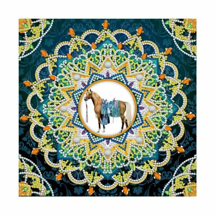 Verbazingwekkende Mandala kunst met paard - Afbeelding 4