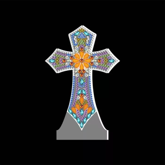 Het Kruis - Diamanten Schilderij Lamp - Afbeelding 5
