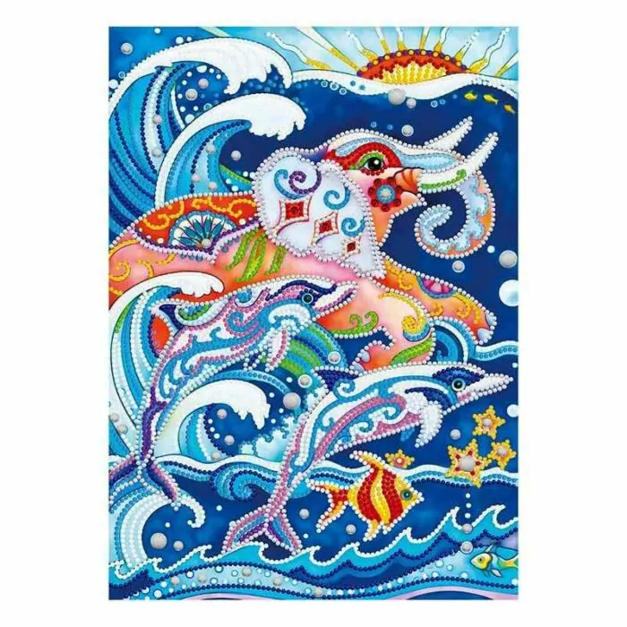 Olifant en walvis - Donkere gloed schilderij - Afbeelding 3