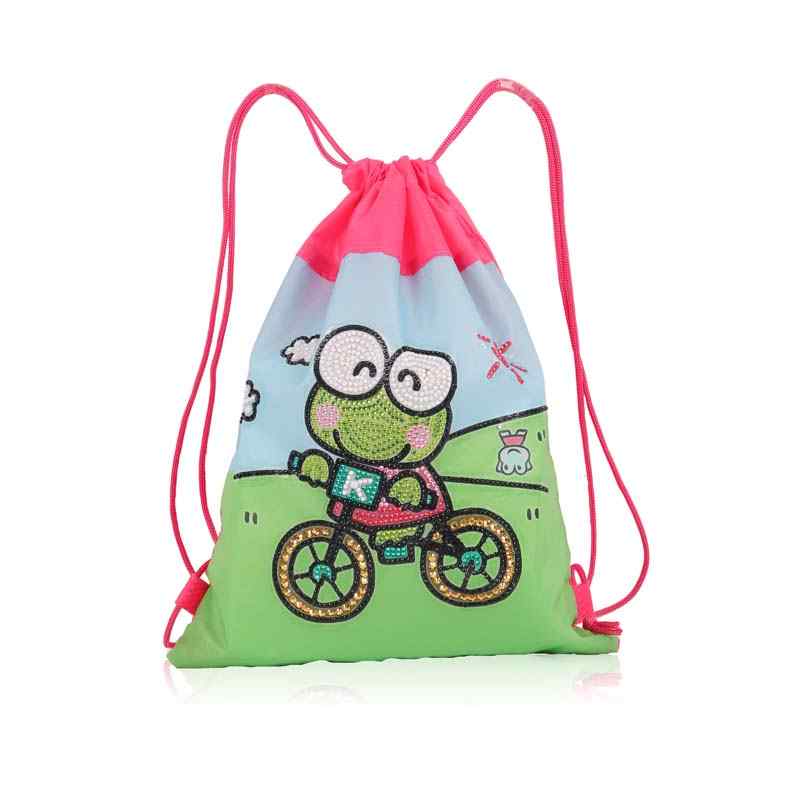 Frog on Bicycle - Diamond Art Bag (8)