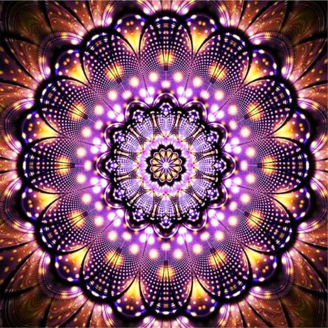 Mandala Art - Violet