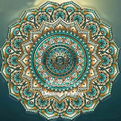 Beautiful Mandala Art - Green