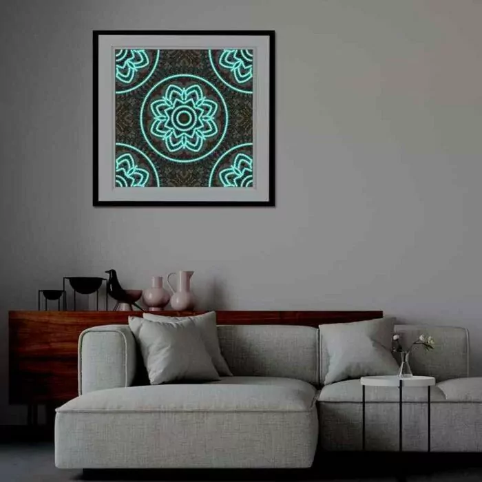 Gloeiende Mandala Kunst Diamant Schilderij - Afbeelding 6