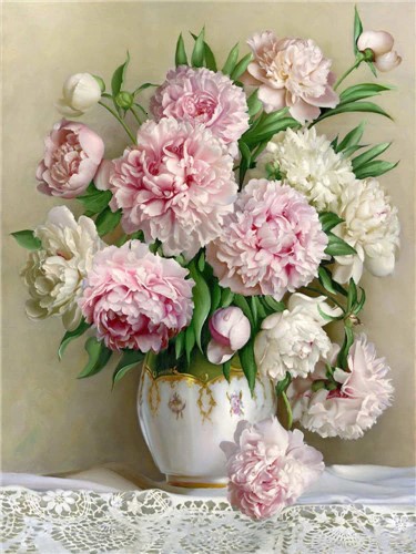 Amazing Flowers in White Vase