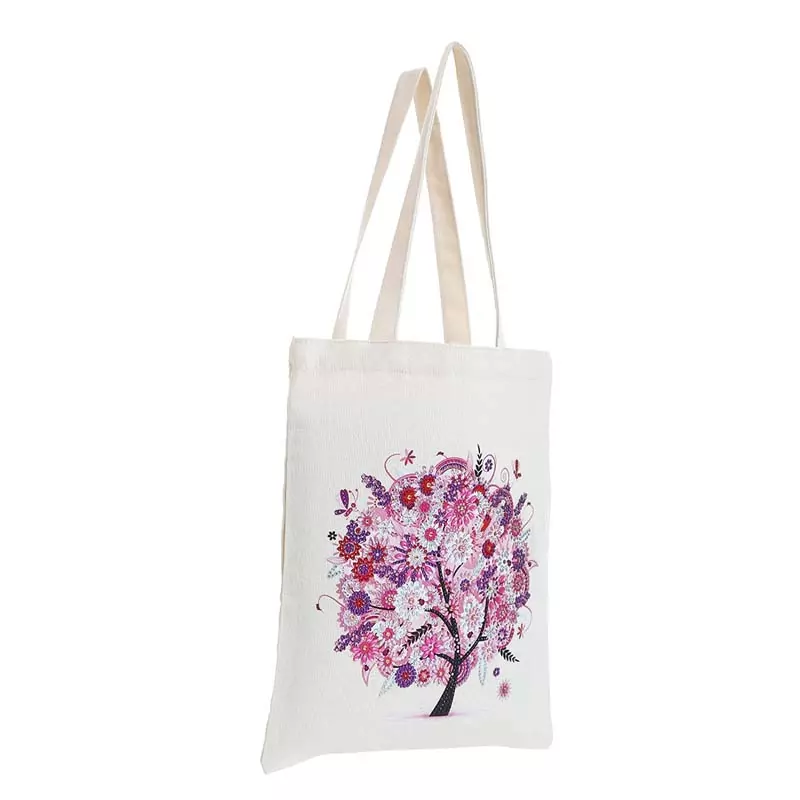 Roze Boom - Diamant Art Tas - Afbeelding 2