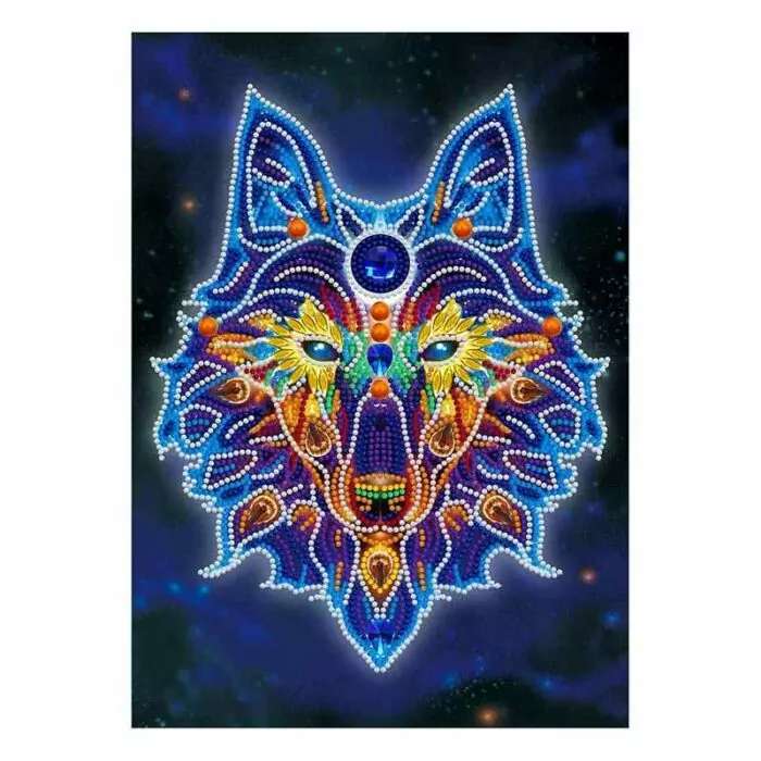 De Wolf - Lichtgevende Diamant Schilderij - Afbeelding 4