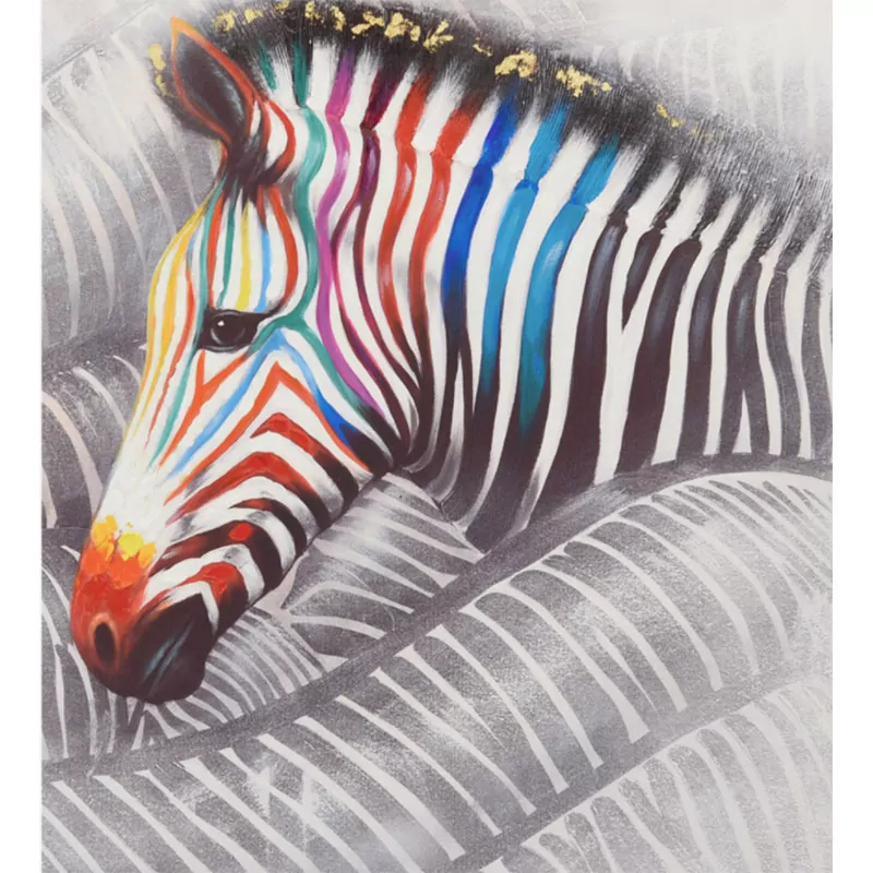 Kleurrijke Zebra - Afbeelding 2