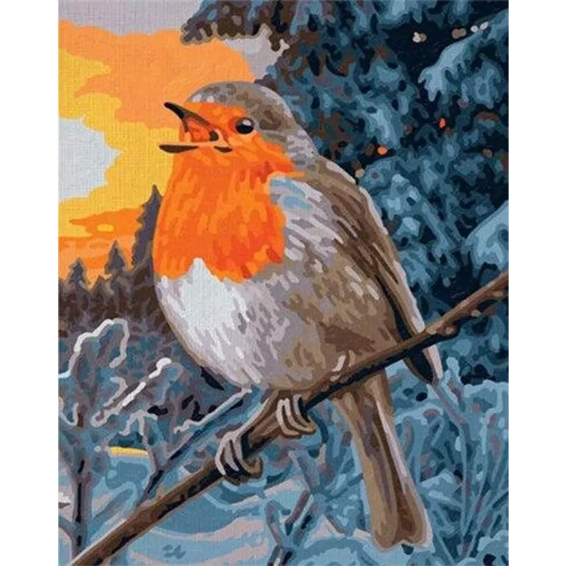 Kleurrijke vogel zittend op tak - Afbeelding 2