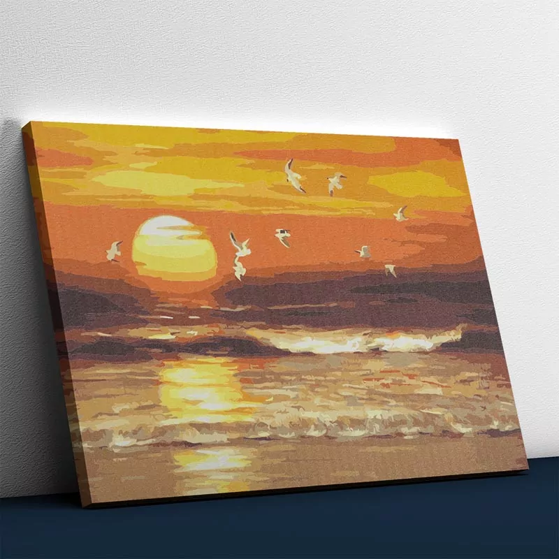 Zon ontmoet de zee