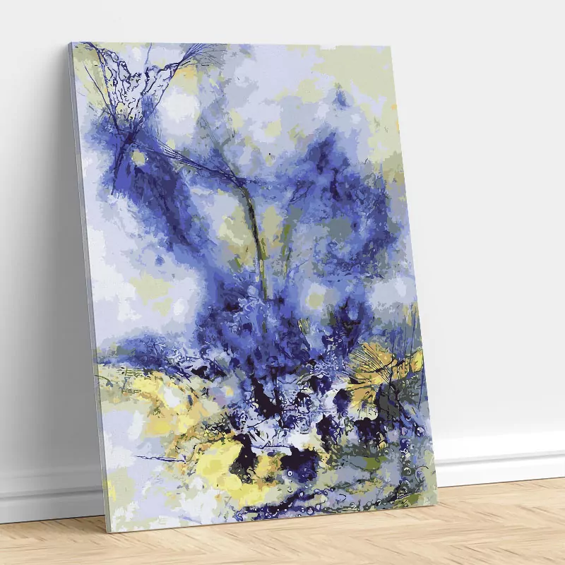 Blauwe abstracte moderne kunst