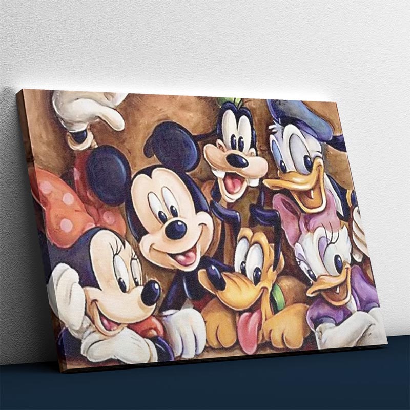 Schurend Huichelaar top Mickey Mouse en Duck - PaintingsCartNL