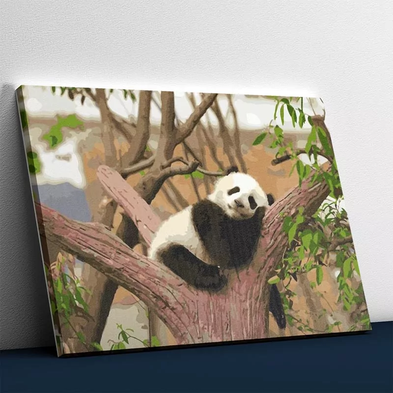 De luie panda
